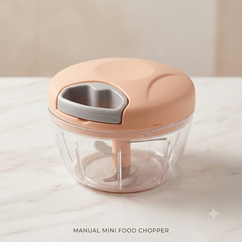 Manual mini food chopper