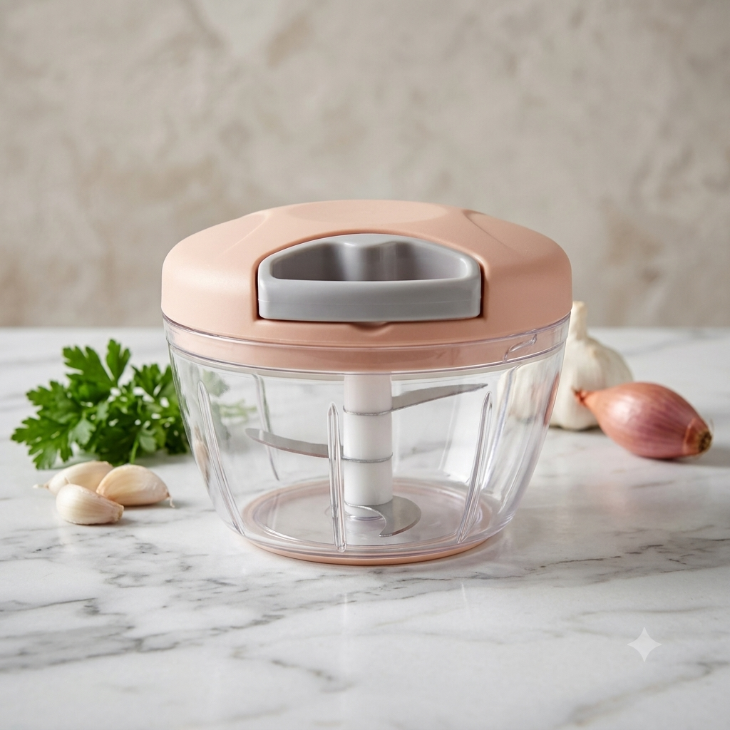 Manual mini food chopper