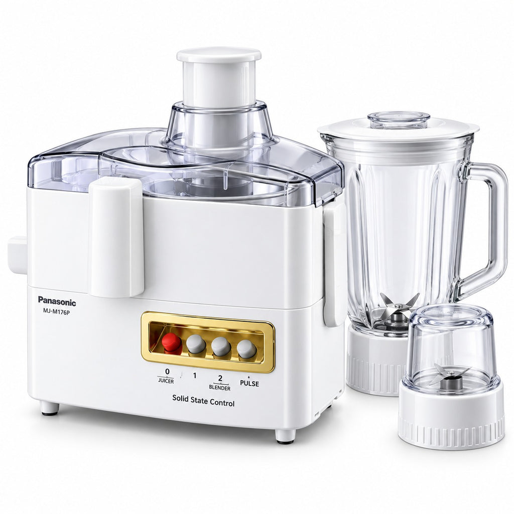 Panasonic MJ-M176P 3-in-1 Juicer, Blender & Dry Grinder